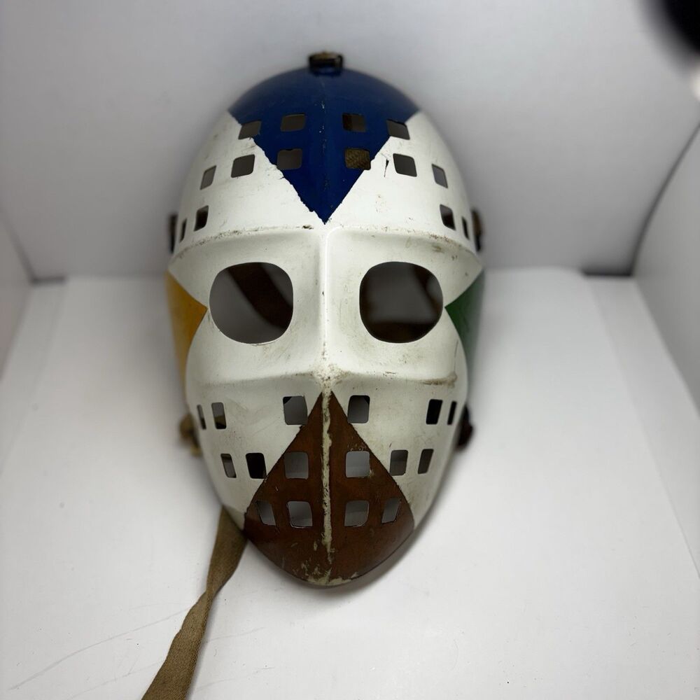 Vintage Cooper HM6 Hockey Goalie Mask Game Used Custom